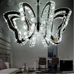 Lâmpada borboleta moderna lâmpada de cristal de luxo
