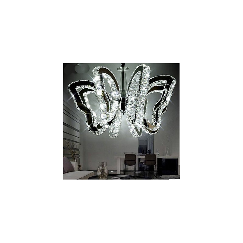 Lâmpada borboleta moderna lâmpada de cristal de luxo
