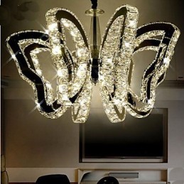 Lâmpada borboleta moderna lâmpada de cristal de luxo