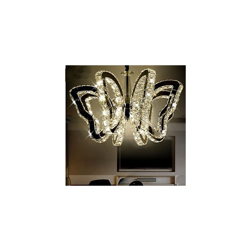 Lâmpada borboleta moderna lâmpada de cristal de luxo