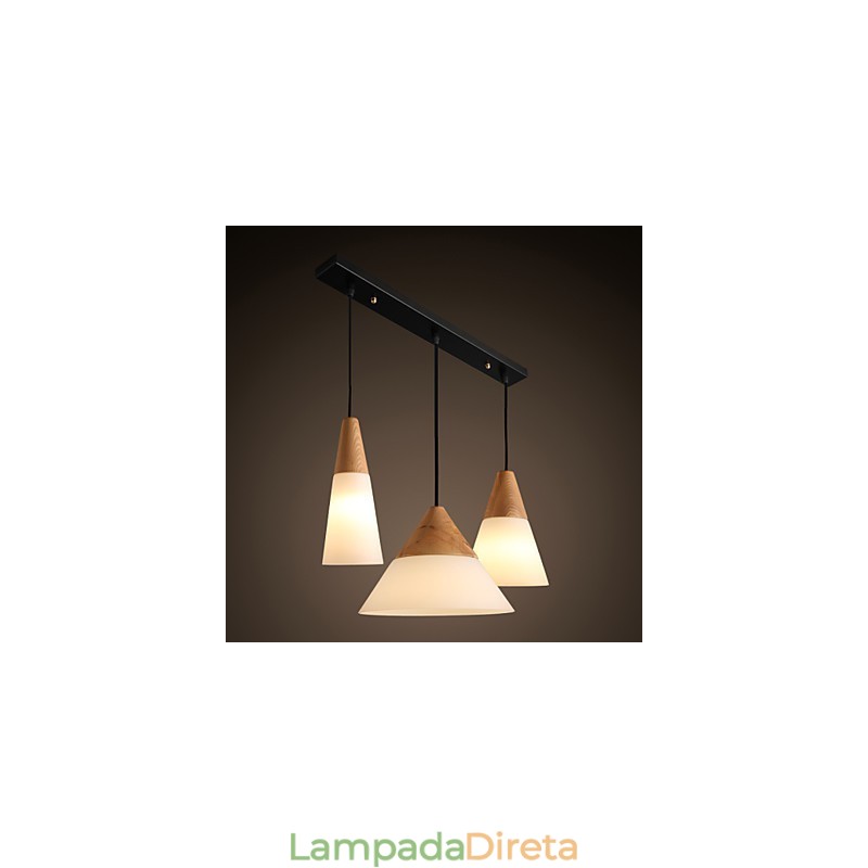 Lustre moderno e contemporâneo estilo mini cromado de metal