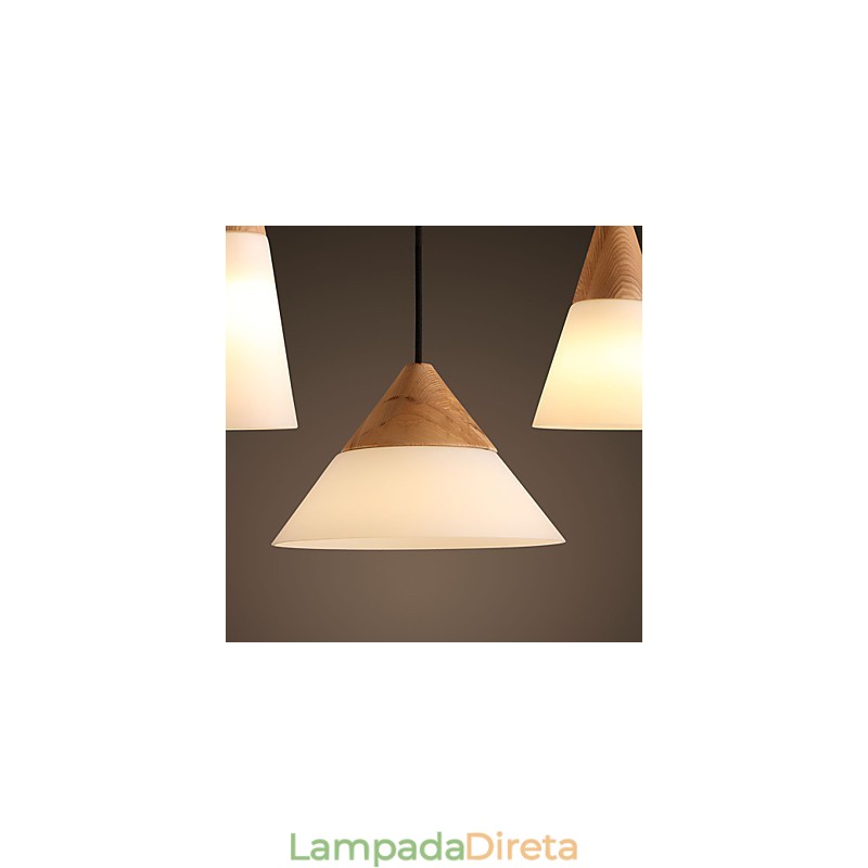 Lustre moderno e contemporâneo estilo mini cromado de metal