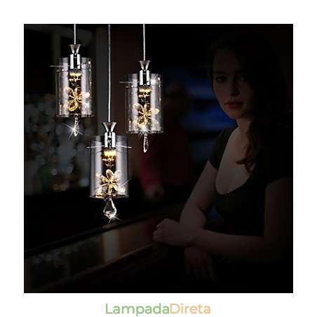 Moderno Contemporâneo Cristal Outros Vidro Pendente Luz Moderno Contemporâneo Cristal Outros Vidro Pendente Luz