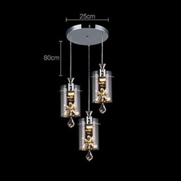 Moderno Contemporâneo Cristal Outros Vidro Pendente Luz