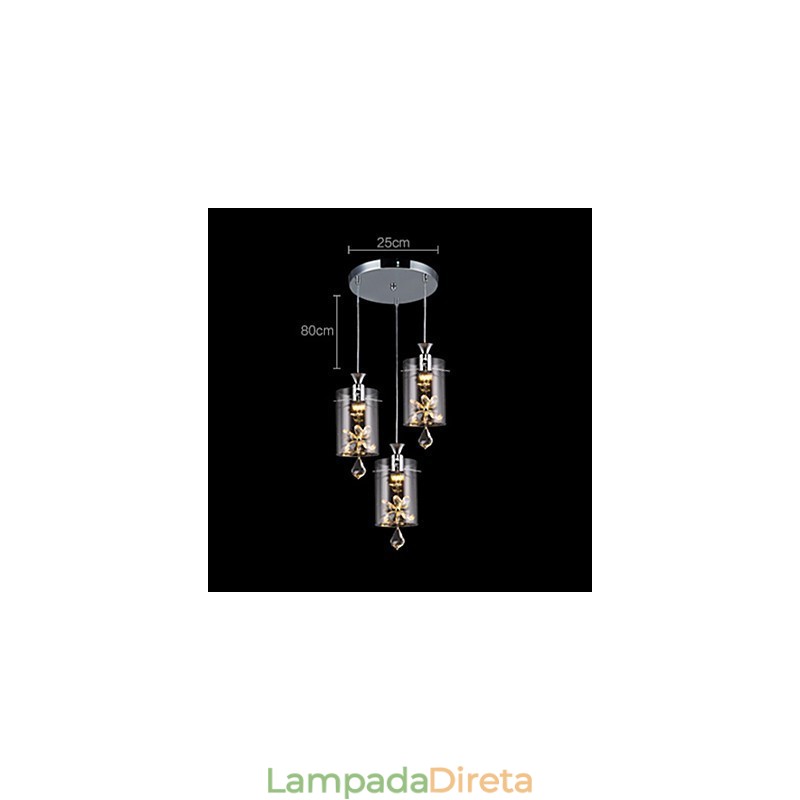 Moderno Contemporâneo Cristal Outros Vidro Pendente Luz