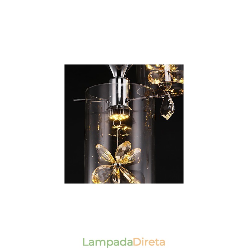 Moderno Contemporâneo Cristal Outros Vidro Pendente Luz