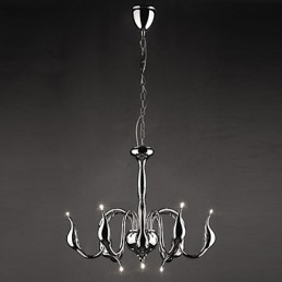 Lustre de metal galvanizado contemporâneo moderno