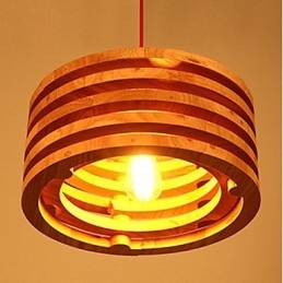 Lustre de madeira de salgueiro