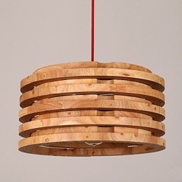 Lustre de madeira de salgueiro