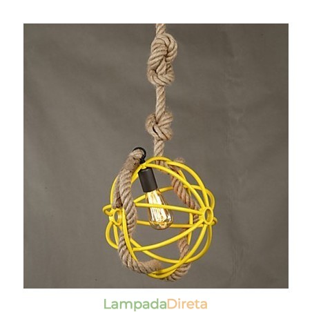 Retro Café Art Lustre Lustre Corda Retro Café Art Lustre Lustre Corda