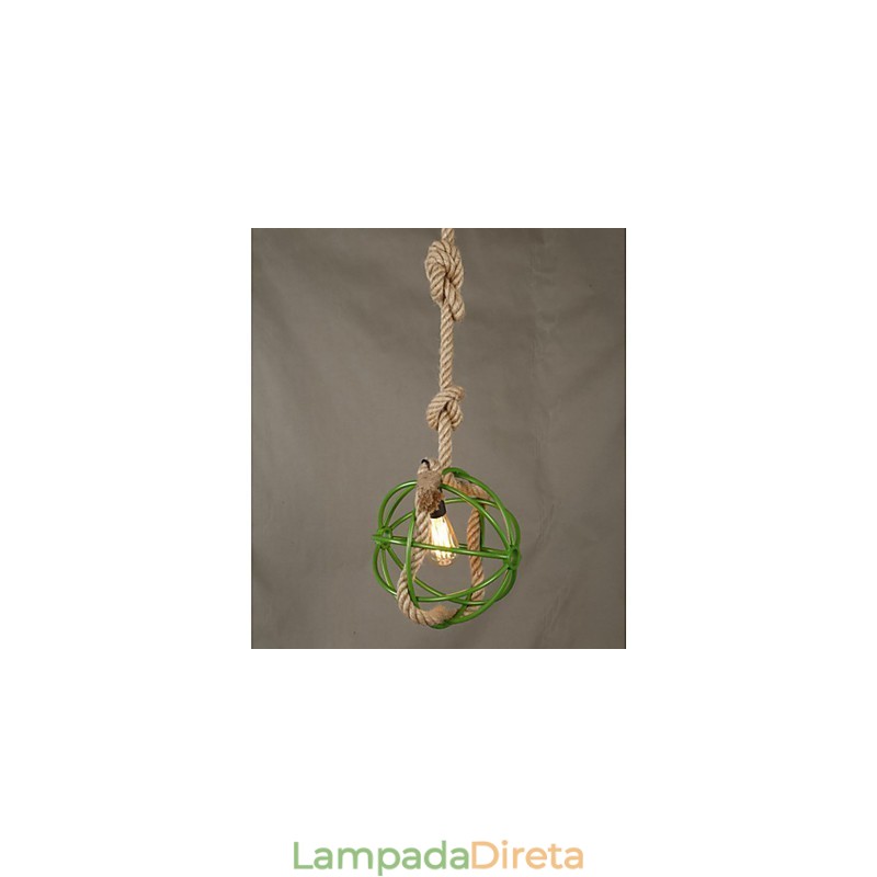 Retro Café Art Lustre Lustre Corda