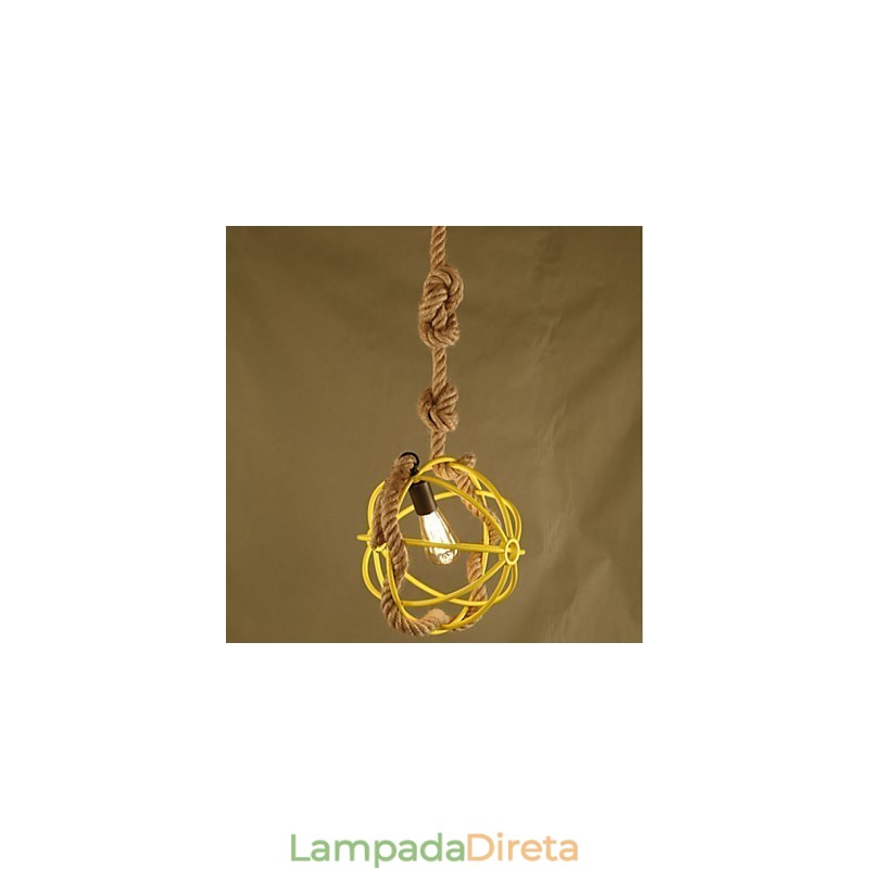 Retro Café Art Lustre Lustre Corda