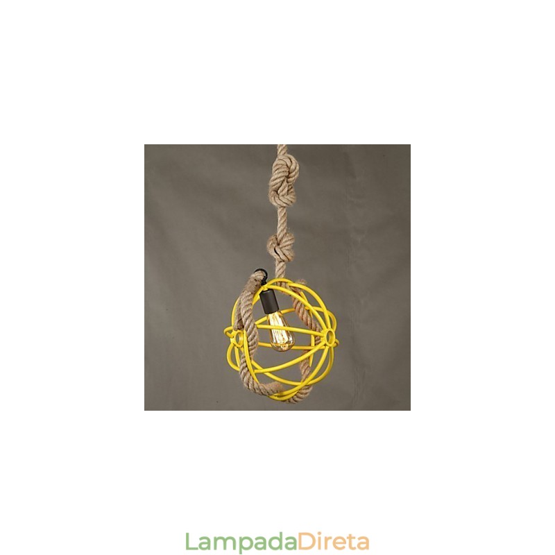 Retro Café Art Lustre Lustre Corda
