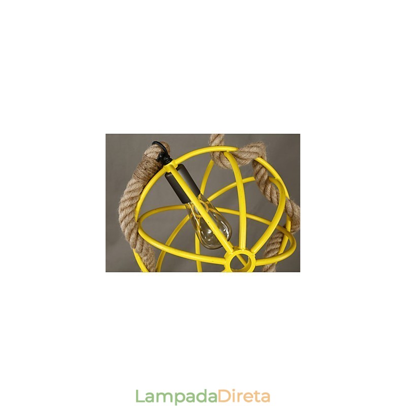 Retro Café Art Lustre Lustre Corda