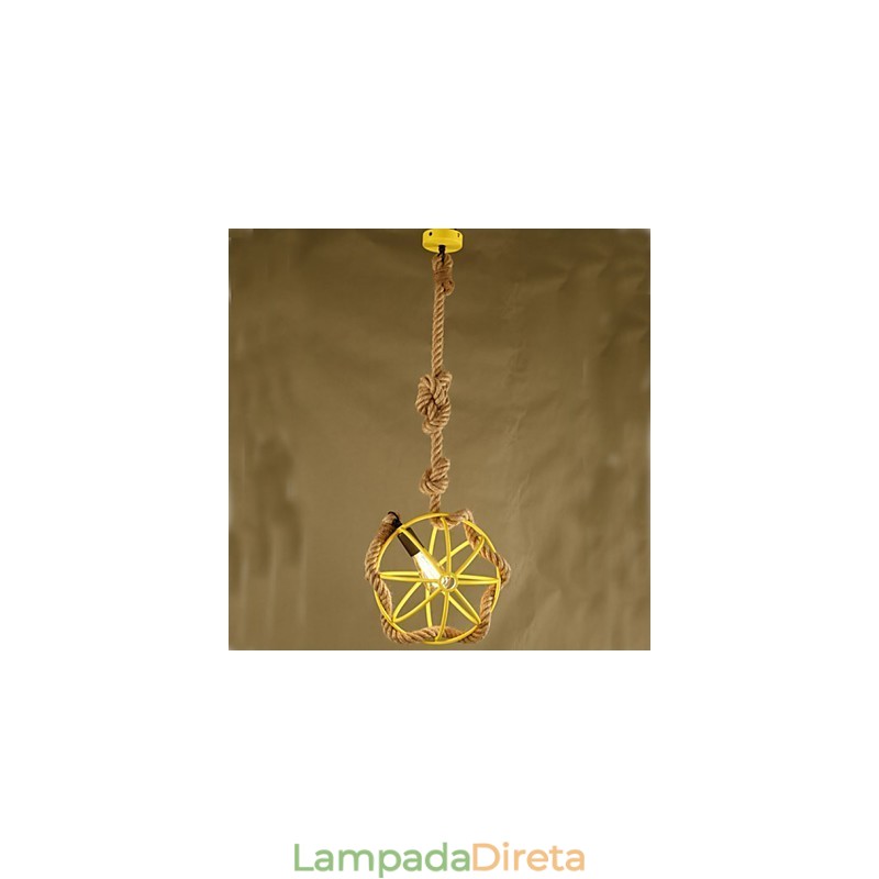 Retro Café Art Lustre Lustre Corda
