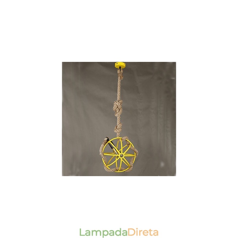 Retro Café Art Lustre Lustre Corda