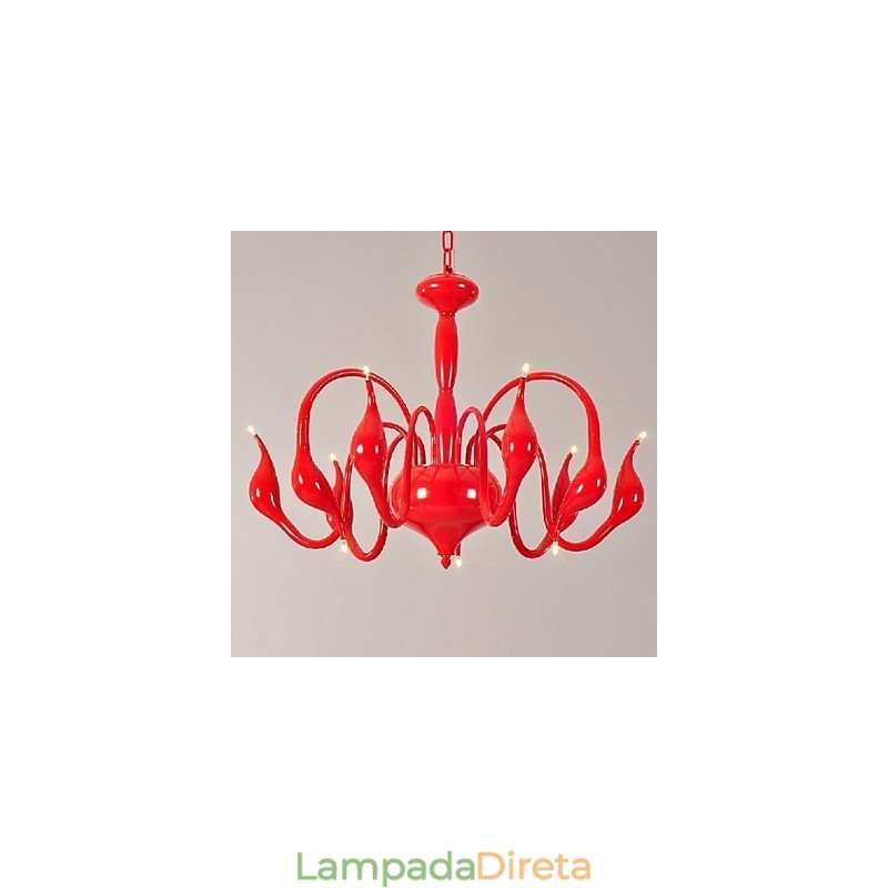 Lustre de metal galvanizado contemporâneo moderno
