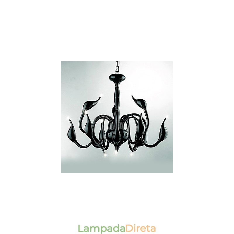 Lustre de metal galvanizado contemporâneo moderno