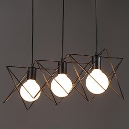 Contratado e design criativo contemporâneo cabeça única de ferro forjado droplight