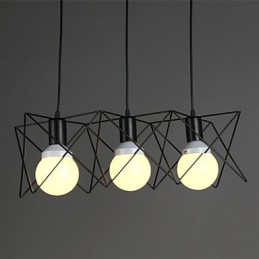 Contratado e design criativo contemporâneo cabeça única de ferro forjado droplight