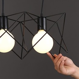Contratado e design criativo contemporâneo cabeça única de ferro forjado droplight